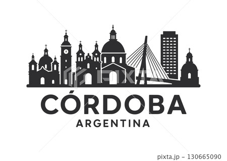 C?rdoba city, Argentina skyline with iconic buildings and landmarks 130665090