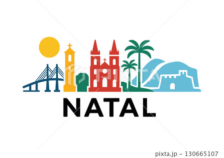 Natal city skyline with iconic buildings and landmarks 130665107