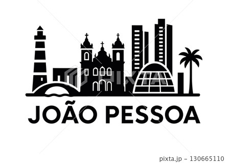 Jo?o Pessoa city skyline with iconic buildings and landmarks 130665110