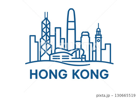 Hong Kong skyline with iconic towers and urban landmarks Hong Kong skyline with iconic towers and urban landmarks 130665519