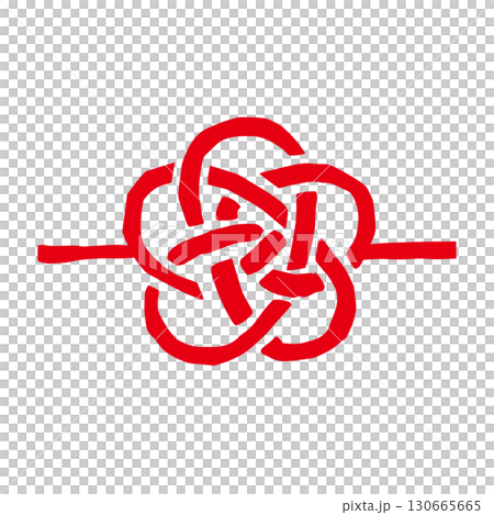 復古手繪梅花結日式素材 | 水引,結,新年,賀年卡 復古手繪梅花結日式素材 | 水引,結,新年,賀年卡 130665665