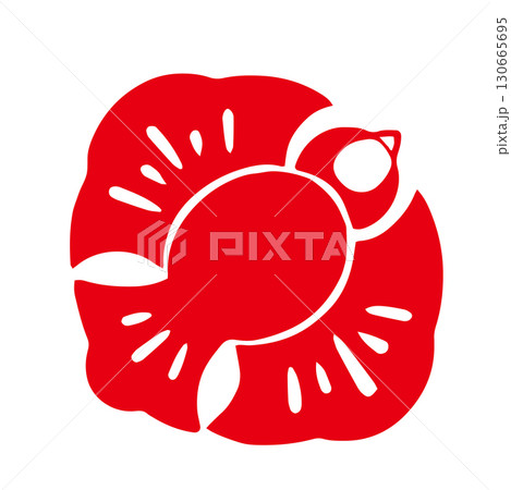 レトロな手描きのふくら雀の和風イラスト素材|正月,縁起物,年賀状 レトロな手描きのふくら雀の和風イラスト素材|正月,縁起物,年賀状 130665695