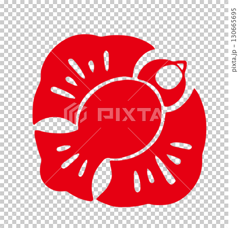 レトロな手描きのふくら雀の和風イラスト素材|正月,縁起物,年賀状 レトロな手描きのふくら雀の和風イラスト素材|正月,縁起物,年賀状 130665695