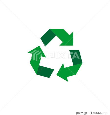 Recycle Green Arrow Logo Template Illustration Design. Vector EP 130666088