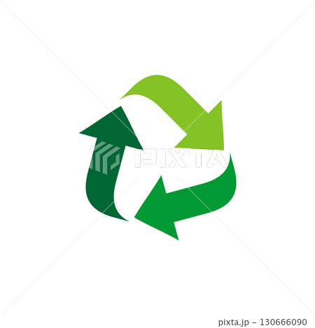 Recycle Green Arrow Logo Template Illustration Design. Vector EP 130666090