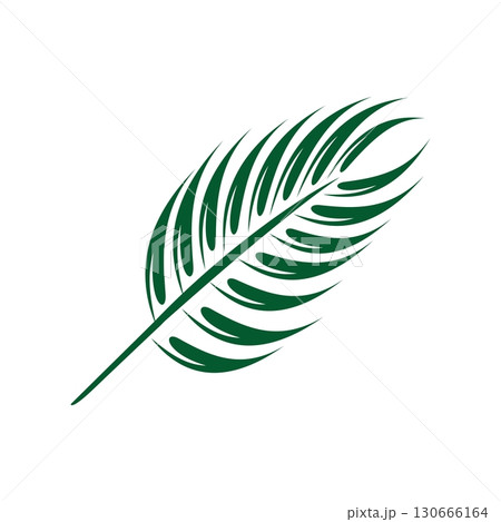 Palm Leaf Tropical Logo Template Illustration Design. Vector EPS 10. Palm Leaf Tropical Logo Template Illustration Design. Vector EPS 10. 130666164
