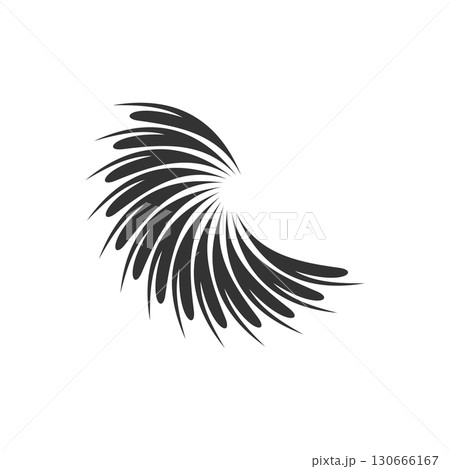 Abstract Feather Logo Template Illustration Design. Vector EPS 10. 130666167