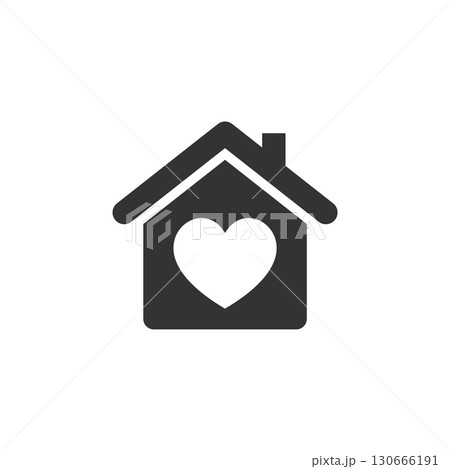 Love, Home or House Icon Logo Template Illustration Design. Vect Love, Home or House Icon Logo Template Illustration Design. Vect 130666191