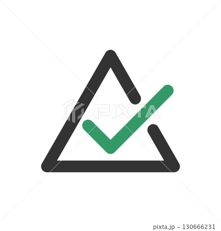 Check Mark Icon Logo Template Illustration Design. Vector EPS 10 130666231