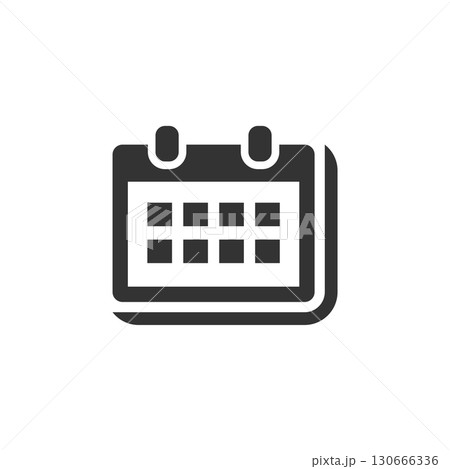 Calendar Schedule Icon Logo Template Illustration Design. Vector 130666336
