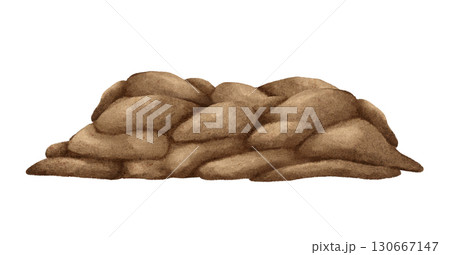 A Realistic and Detailed Pile of Rocks Perfect for Background and Terrain Design Usages 130667147