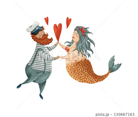 An Enchanting and Heartwarming Love Story about a Brave Sailor and a Gorgeous Mermaid 130667163