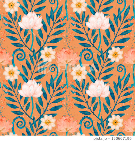 Stunning Floral Pattern Design Featuring Vibrant Colors and EyeCatching Elements Stunning Floral Pattern Design Featuring Vibrant Colors and EyeCatching Elements 130667196