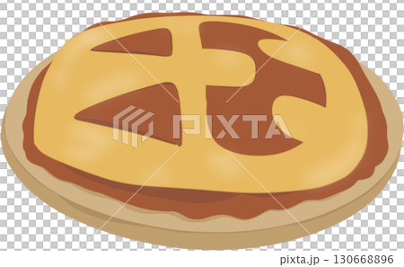 round biscuits on a white background 130668896