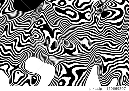 Abstract art composition with graphic black and white waves. Eps 10 Abstract art composition with graphic black and white waves. Eps 10 130669207