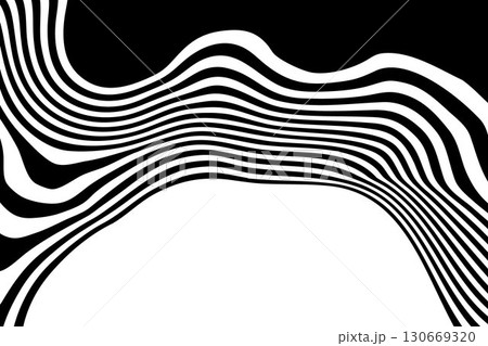 Modern geometric flow. Abstract black and white shape with a smooth, clean texture. Eps 10 Modern geometric flow. Abstract black and white shape with a smooth, clean texture. Eps 10 130669320