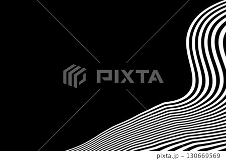 Wavy striped design. Abstract flowing liquid forms with a smooth, creative texture. Eps 10 Wavy striped design. Abstract flowing liquid forms with a smooth, creative texture. Eps 10 130669569