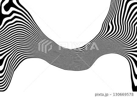 Minimalist striped backdrop. Abstract black and white design with clean, flowing lines. Eps 10 Minimalist striped backdrop. Abstract black and white design with clean, flowing lines. Eps 10 130669578