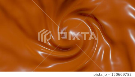 3d rendering. The texture of chocolate cream or ogurt. Background illustration 130669782