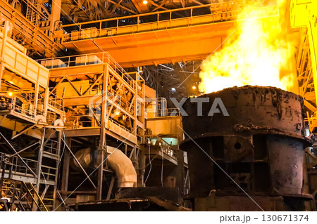 Plant for the production of metal. 130671374