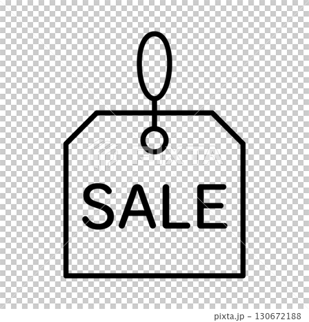 SALE price tag line icon SALE price tag line icon 130672188
