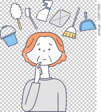 老年婦女擔心清潔 130673000