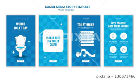 World Toilet Day Social Media Stories Illustration in Flat Cartoon Hand Drawn Style Templates World Toilet Day Social Media Stories Illustration in Flat Cartoon Hand Drawn Style Templates 130673466