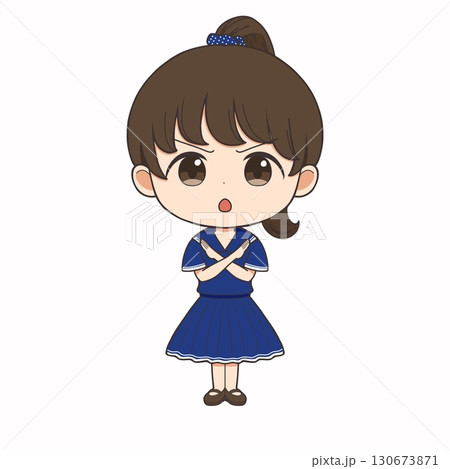 アイコン/女の子/表情差分-怒る アイコン/女の子/表情差分-怒る 130673871