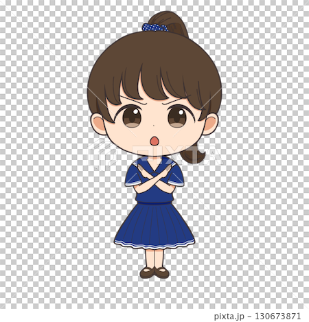 アイコン/女の子/表情差分-怒る アイコン/女の子/表情差分-怒る 130673871