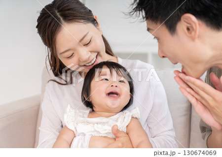 親娘 3人家族 親娘 3人家族 130674069
