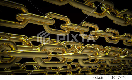The Gold Chain for Abstract or Business Background concept 3d Rendering. The Gold Chain for Abstract or Business Background concept 3d Rendering. 130674793