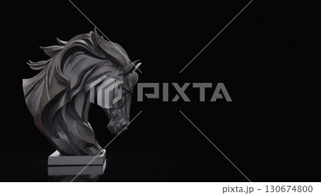 The Black House Bust for Business concept 3d Rendering. The Black House Bust for Business concept 3d Rendering. 130674800