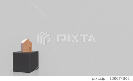 The House for Property or Building Business 3d Rendering. 130674803