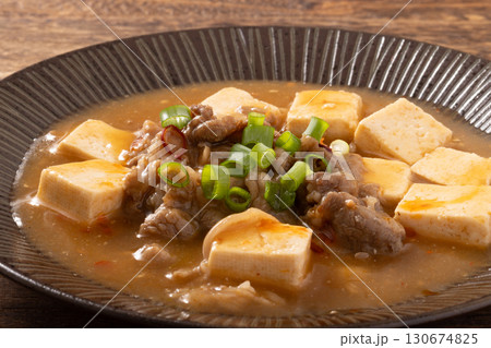 牛肉の麻婆豆腐スープ 牛肉の麻婆豆腐スープ 130674825