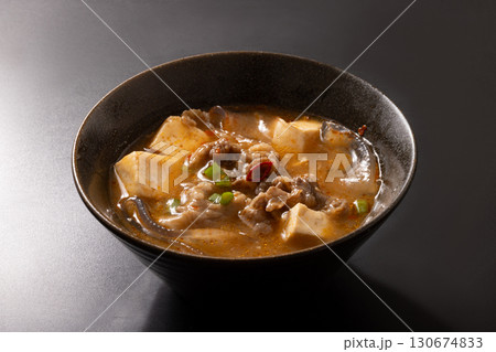 極太春雨の牛肉麻婆豆腐スープ 極太春雨の牛肉麻婆豆腐スープ 130674833