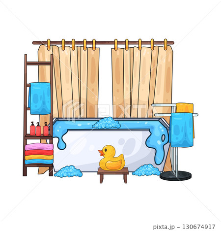 illustration of bathroom  130674917