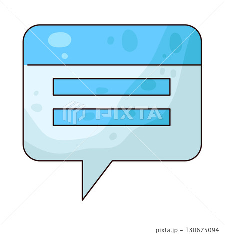 illustration of Chat bubble 130675094