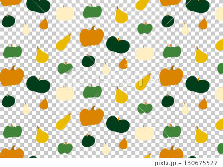 Various pumpkin pattern materials 130675527
