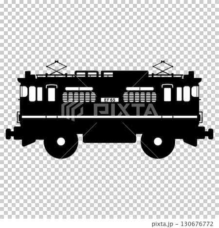 玩具式EF65電力機車輪廓圖 130676772