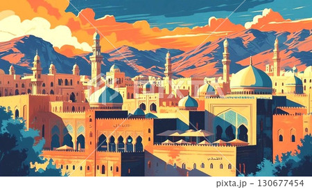 アラビアンな都市のイメージ 130677454