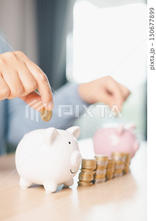 Hand holding coin symbolizes saving, investment, smart finance decisions money, currency, cash financial wealth, driving business growth, economic stability, long-term success in banking economy. Hand holding coin symbolizes saving, investment, smart finance decisions money, currency, cash financial wealth, driving business growth, economic stability, long-term success in banking economy. 130677899