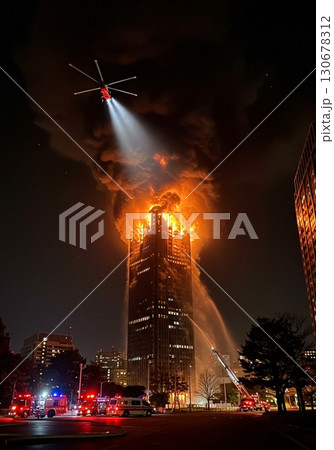 【AI生成】超高層ビルの大火災 1515006 130678312