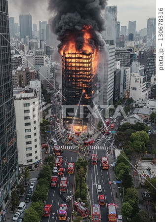 【AI生成】超高層ビルの大火災 1515001 130678316