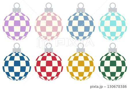 クリスマス飾り オーナメント1 市松模様 セット クリスマス飾り オーナメント1 市松模様 セット 130678386