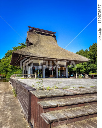 Hoshino Aomoriya lake and temple in Furumagiyama, Misawa, Aomori, Japan Hoshino Aomoriya lake and temple in Furumagiyama, Misawa, Aomori, Japan 130678677