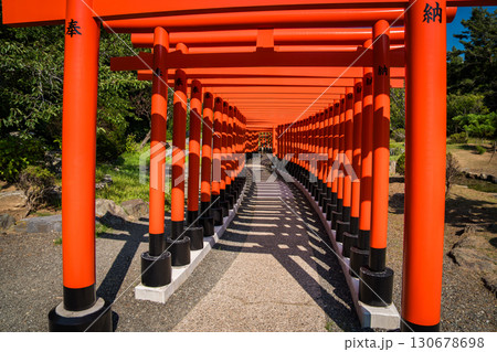 Takayama Inari Shrine in Ushigatacho, Tsugaru, Aomori, Japan 130678698