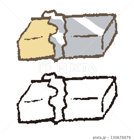 手描きのバター 130678879