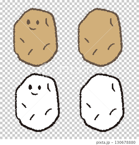 hand drawn potato 130678880