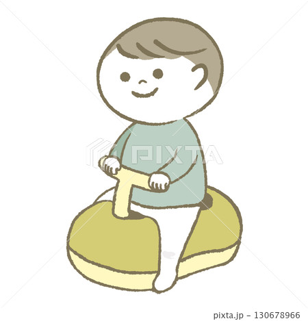 おまるに座る子供 130678966