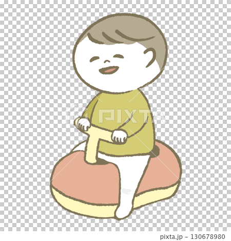 坐在毛蟲的孩子 130678980